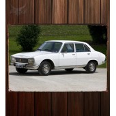 Металлическая табличка Peugeot 504